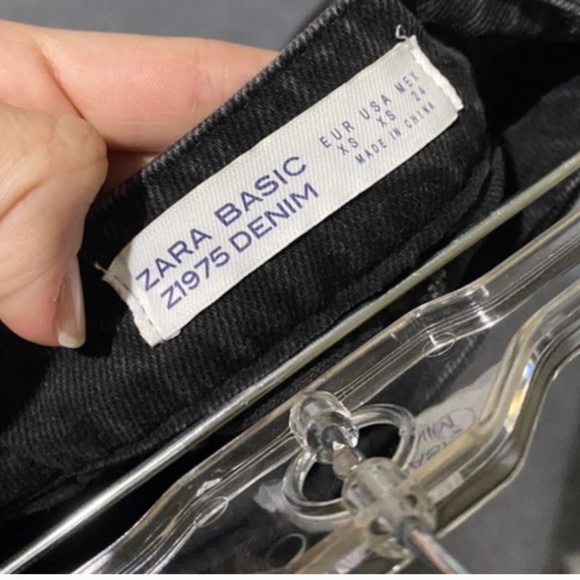 zara assymetrical denim midi skirt - Picture 5 of 6